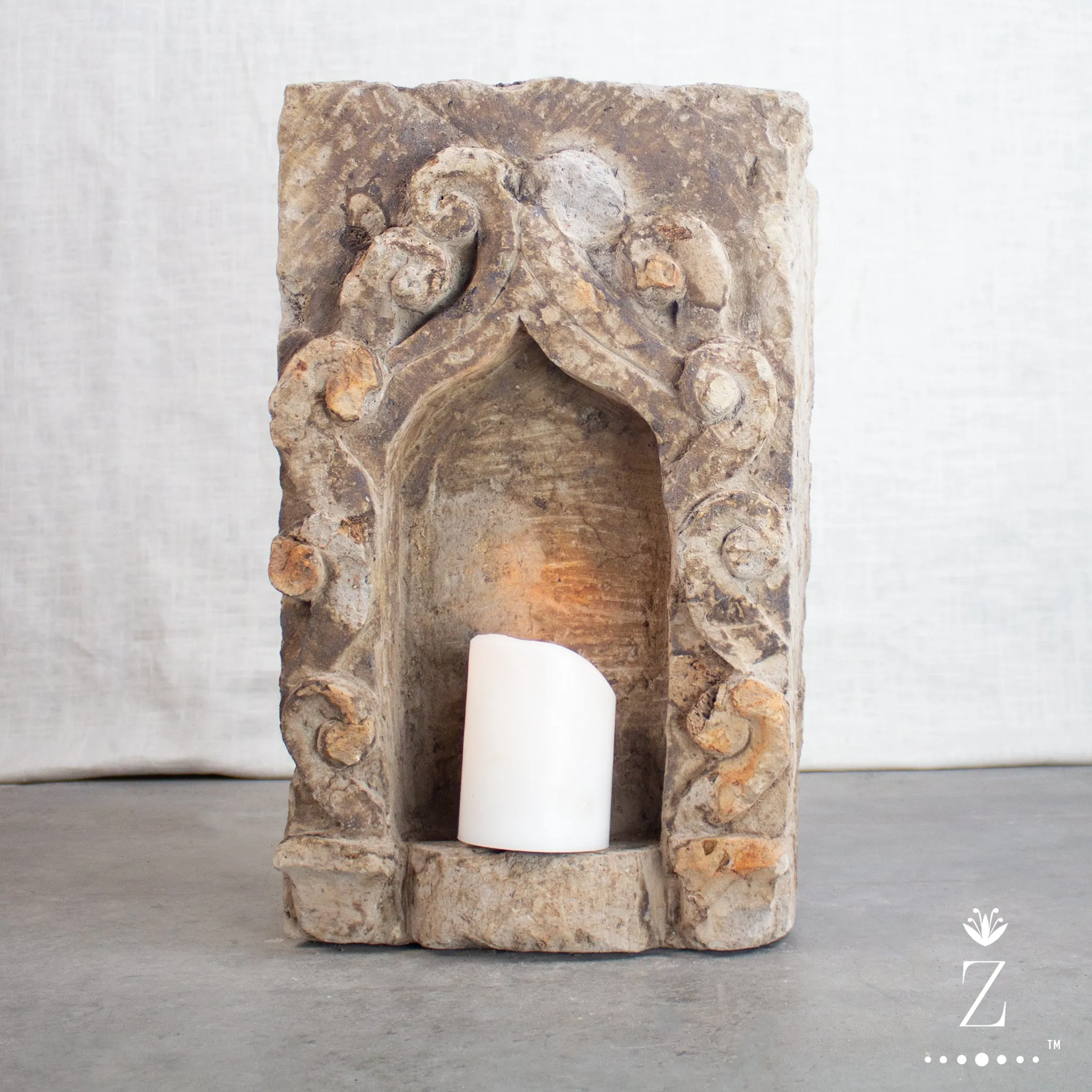 Carved Stone Niche Retable Ledge