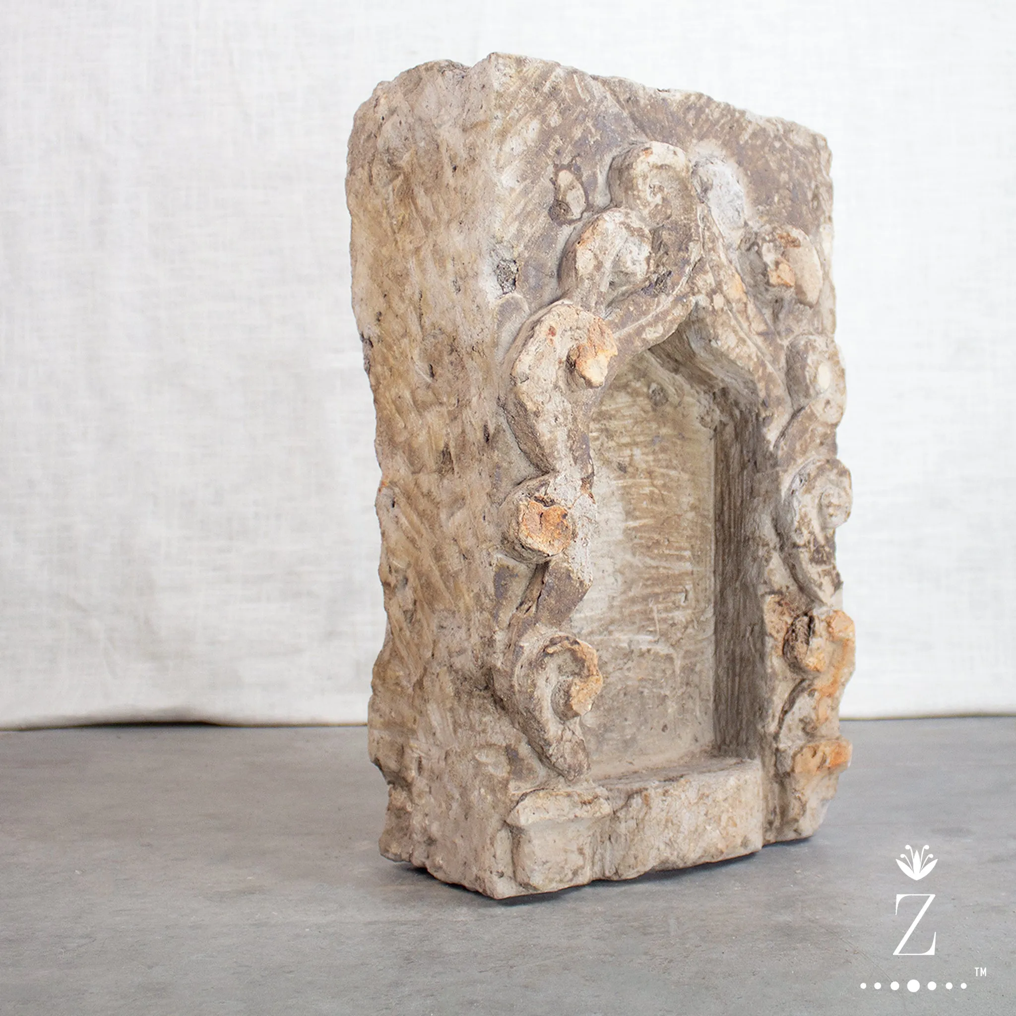 Carved Stone Niche Retable Ledge