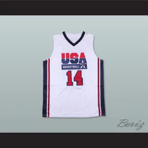 Charles Barkley 14 USA Team Home Basketball Jersey
