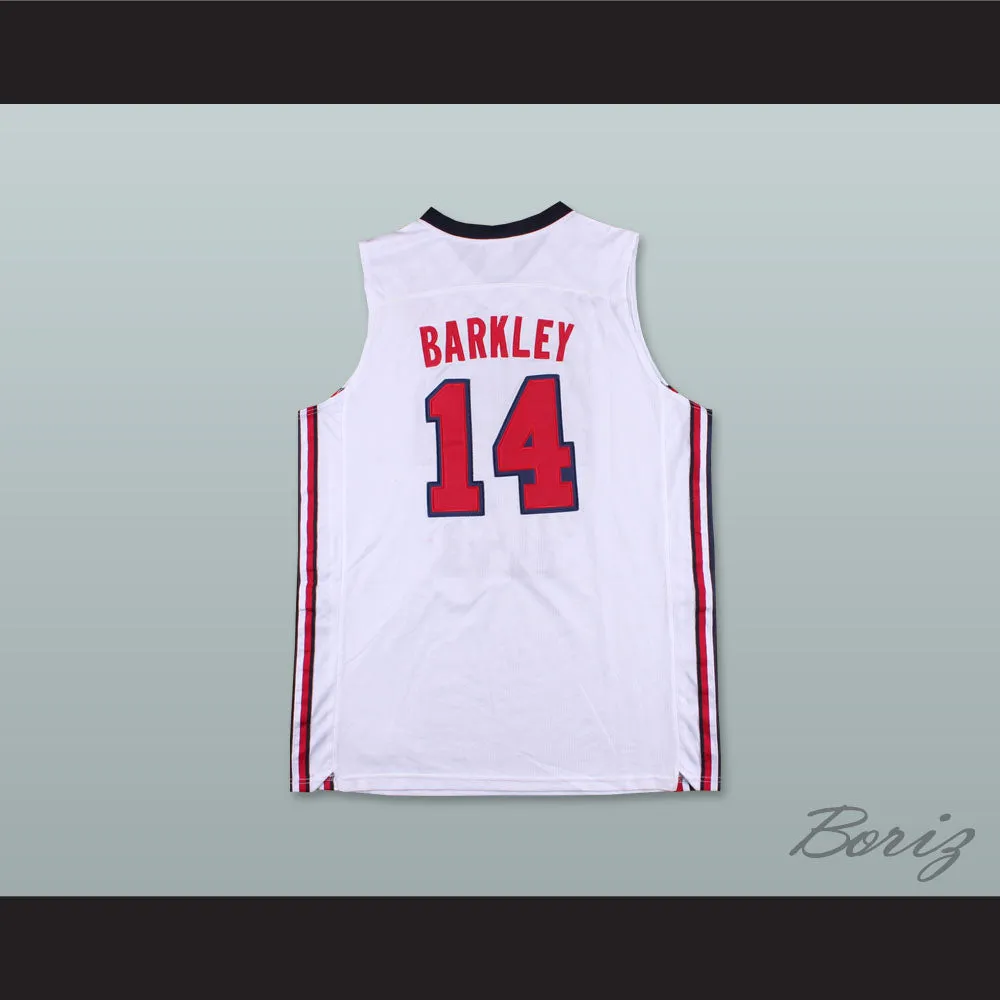 Charles Barkley 14 USA Team Home Basketball Jersey