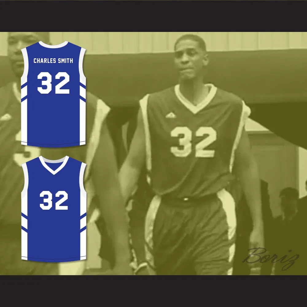Charles Smith 32 Blue Basketball Jersey Dennis Rodman's Big Bang in PyongYang
