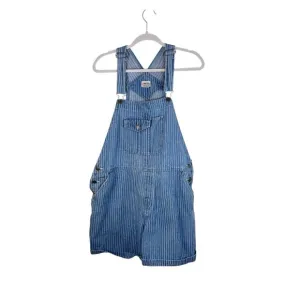 Cherokee Vintage Stripe Shortall Overalls L Cotton Outdoor Garden