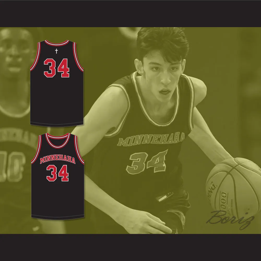Chet Holmgren 34 Minnehaha Academy Redhawks Black Basketball Jersey 1