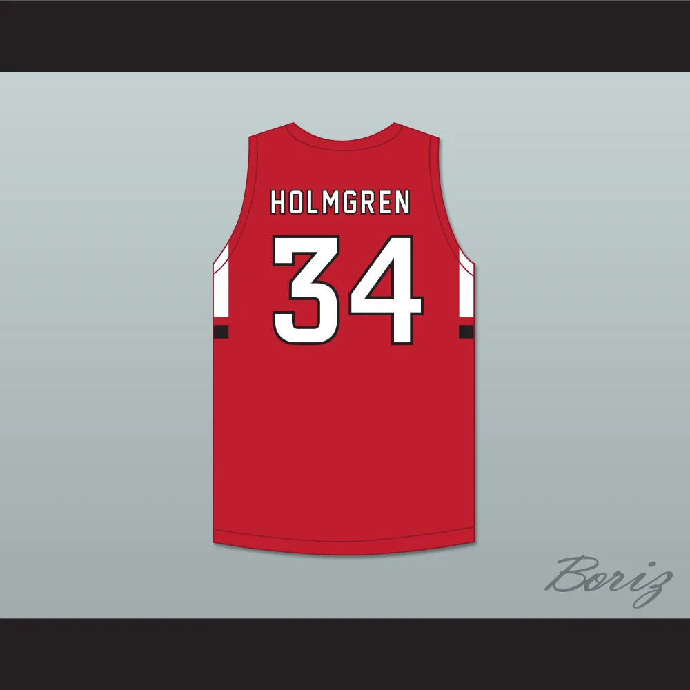 Chet Holmgren 34 Minnehaha Academy Redhawks Red Basketball Jersey 2