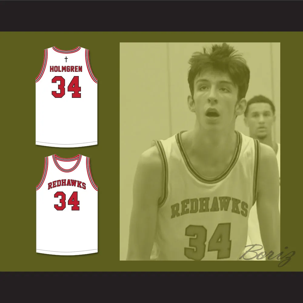 Chet Holmgren 34 Minnehaha Academy Redhawks White Basketball Jersey 2