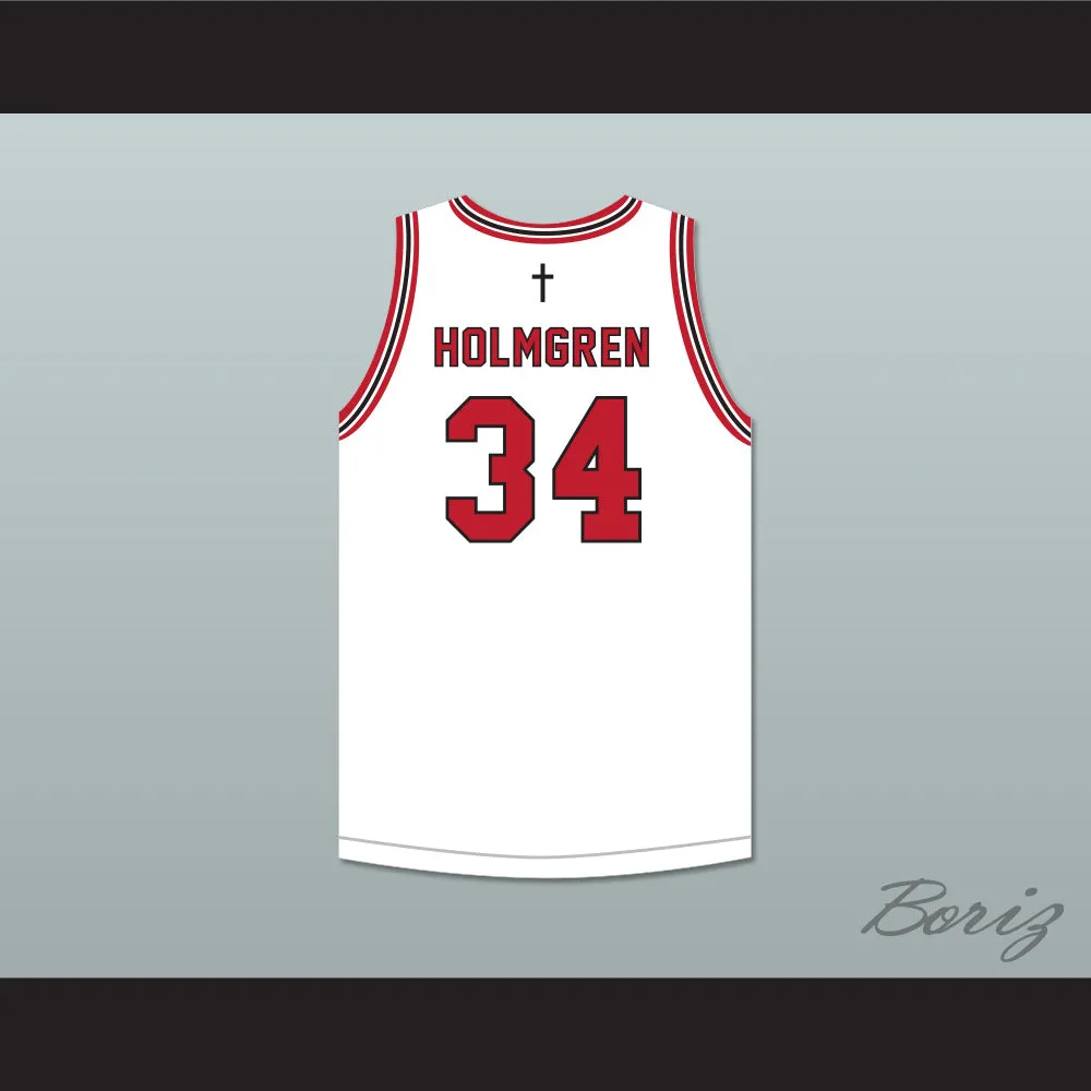 Chet Holmgren 34 Minnehaha Academy Redhawks White Basketball Jersey 2