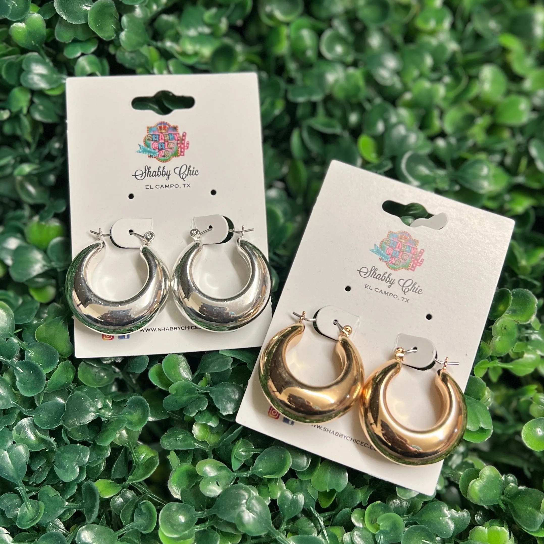 Chunky Hoop Earrings