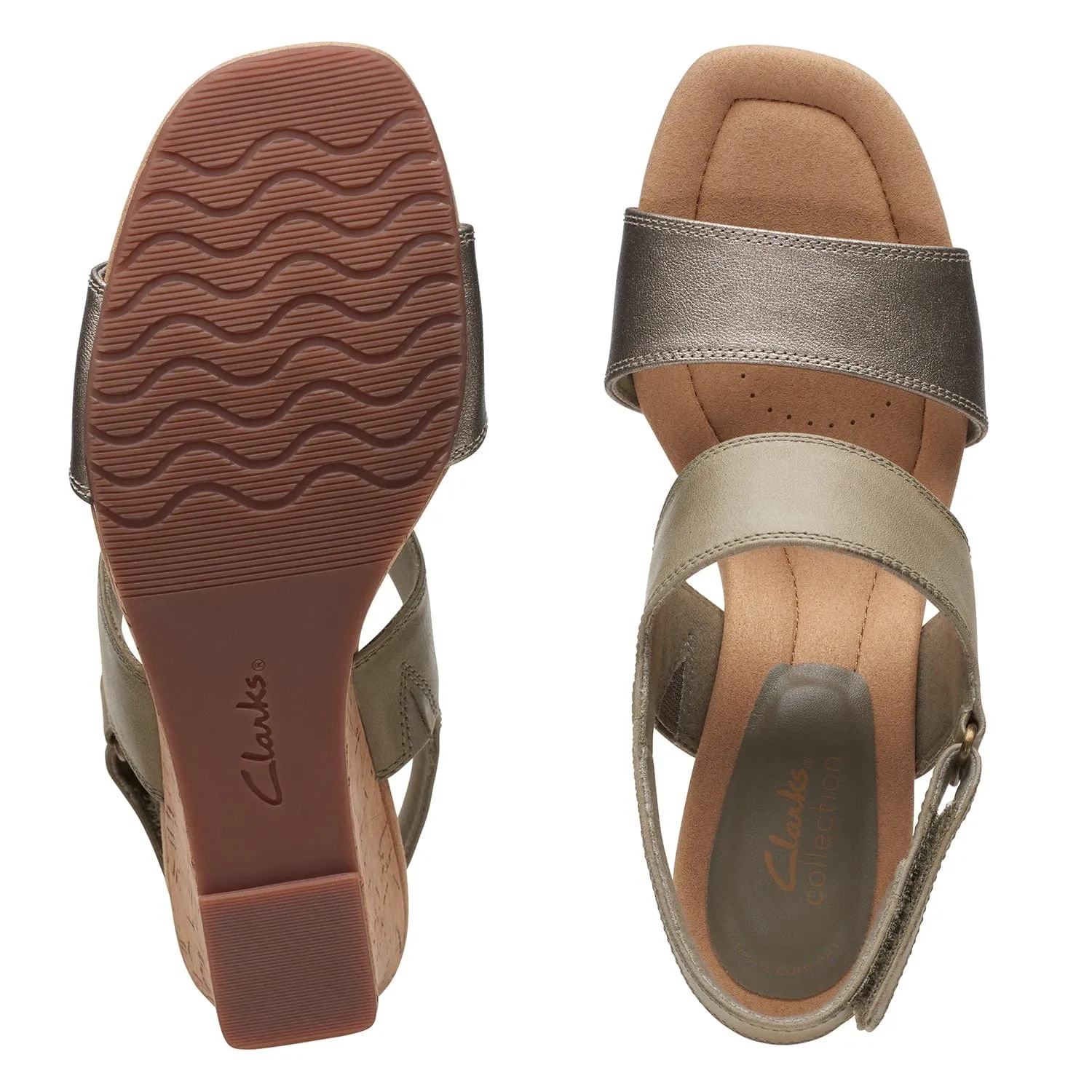 Clarks Kyarra Faye Sandals (Wide Fit)