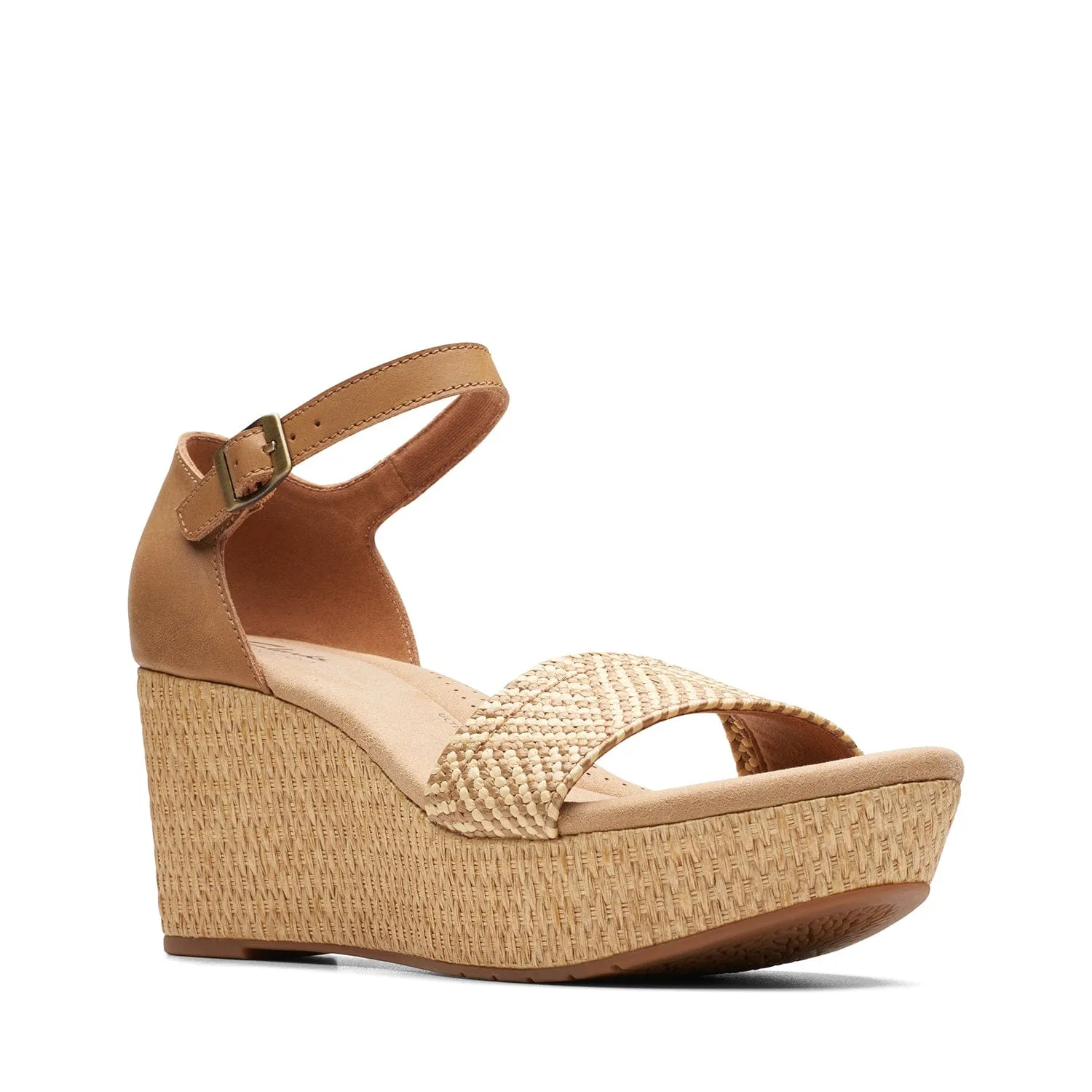 Clarks Rose Ease Sandals (Wide Fit)