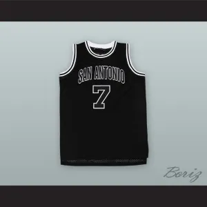 Coffee Black 7 San Antonio Basketball Jersey