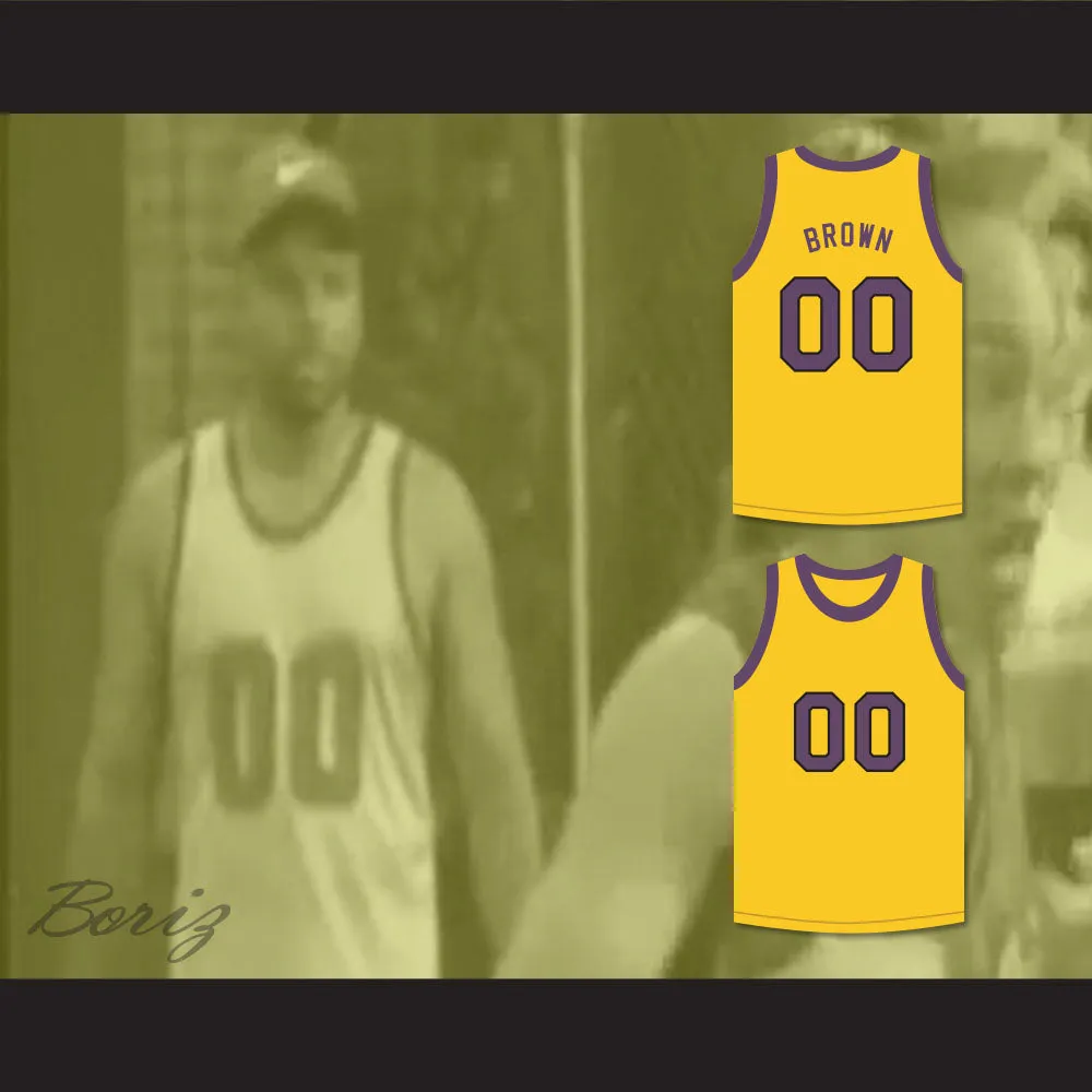 Cole Brown 00 Yellow Basketball Jersey Martin