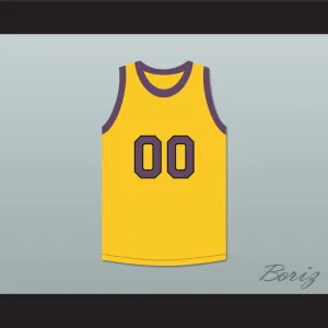 Cole Brown Your Name Here 00 Yellow Basketball Jersey Martin