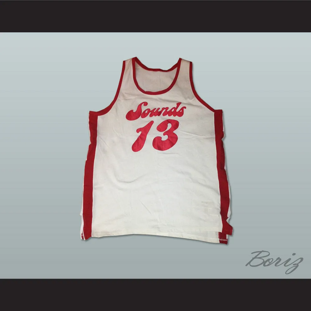 Collis Jones 13 Mephis Sounds White Basketball Jersey