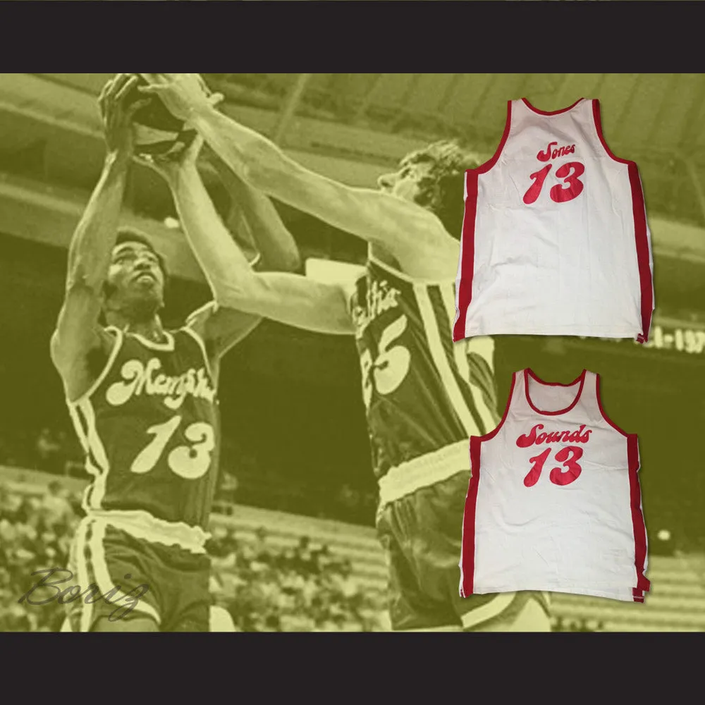 Collis Jones 13 Mephis Sounds White Basketball Jersey