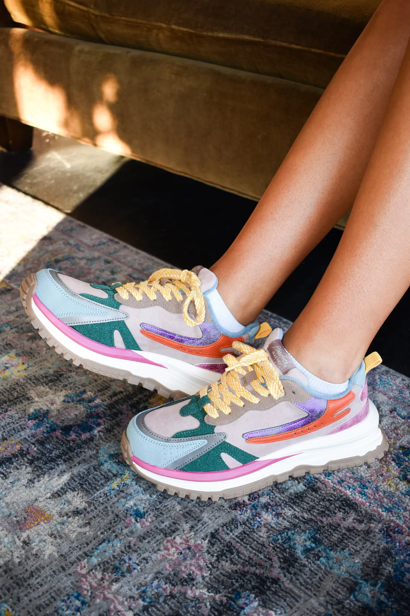 Color Block Chunky Sneakers- Multi