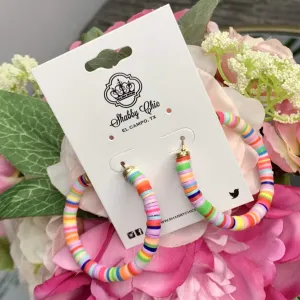 Colorful Hoop earrings