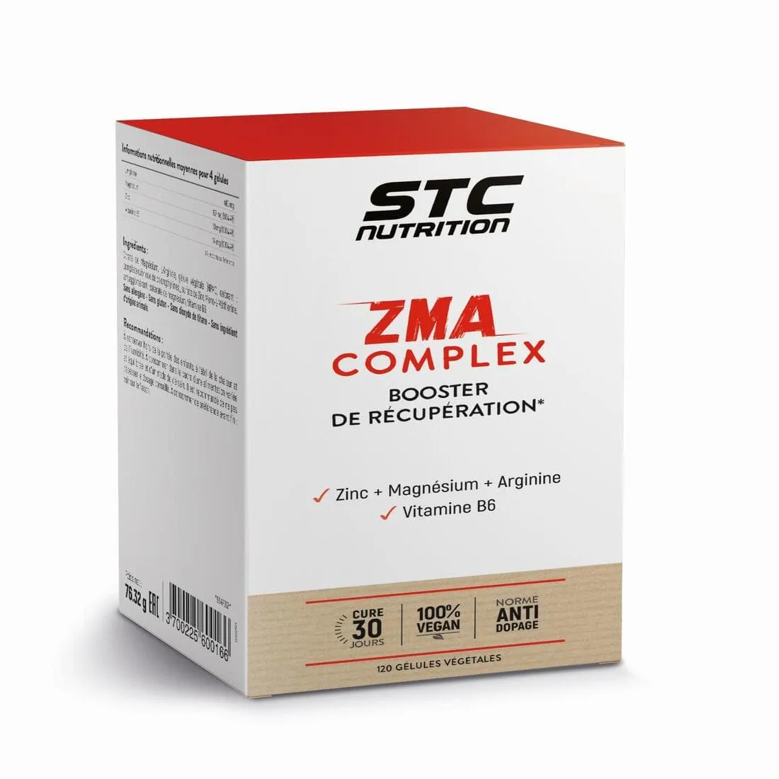 Complément alimentaire à base de Zinc, Magnésium, L-Arginine et Vitamine B6.
