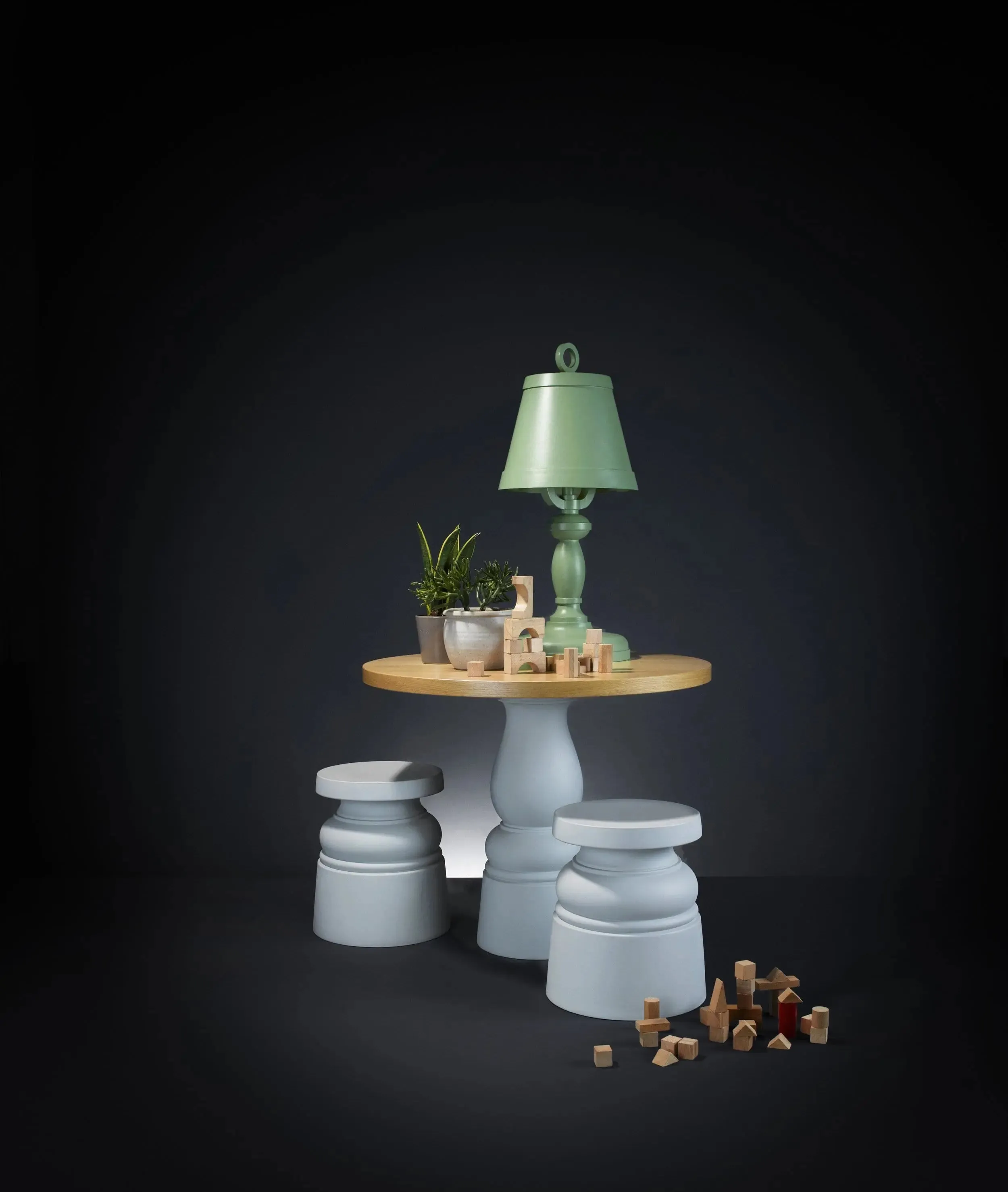 Container - Stool, New Antiques