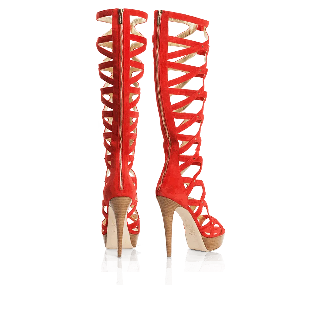 Courage - Platform - Wide Calf - Gladiator Boot