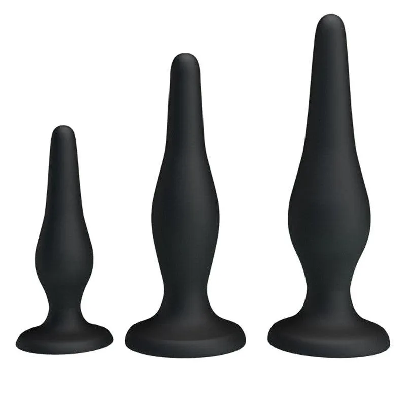 Crazy Bull - Buttplug Anale Training Set - Star Brothers - Zwart