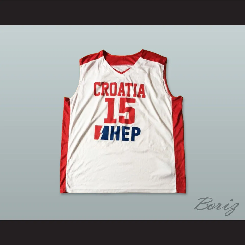 Croatia 15 National Team Basketball Jersey
