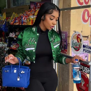 crop top baseball jacket