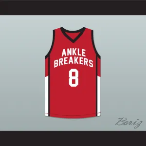 Crossover 8 Ankle Breakers Red Basketball Jersey