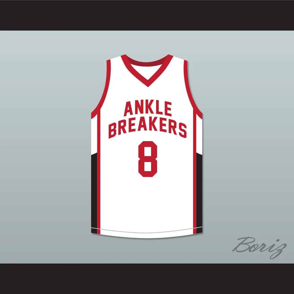 Crossover 8 Ankle Breakers White Basketball Jersey