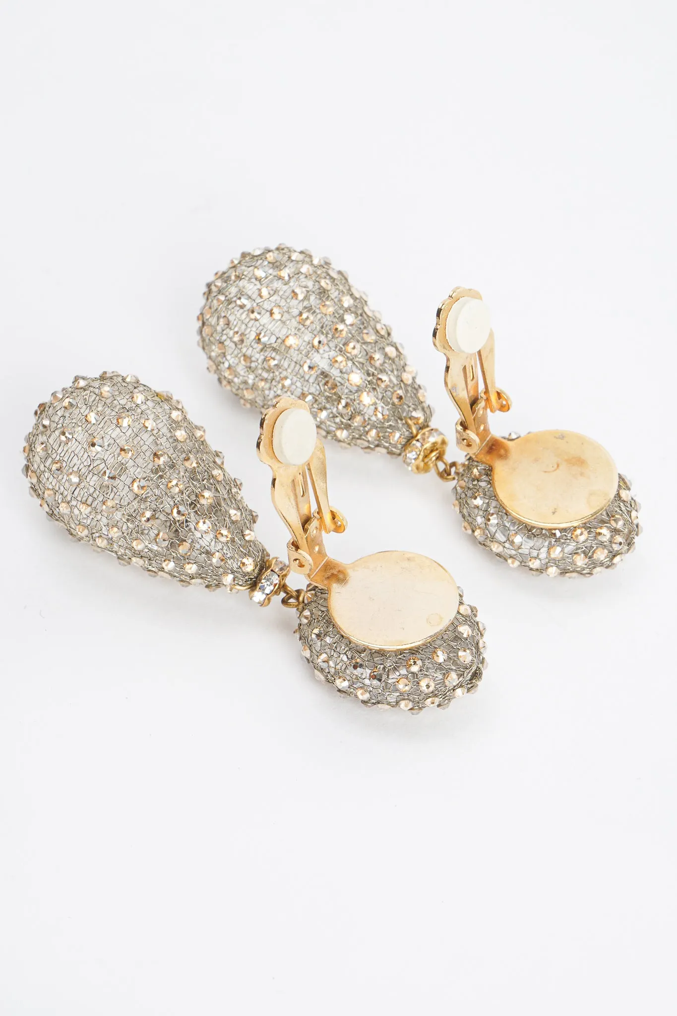 Crystal Smoke Drop Earrings