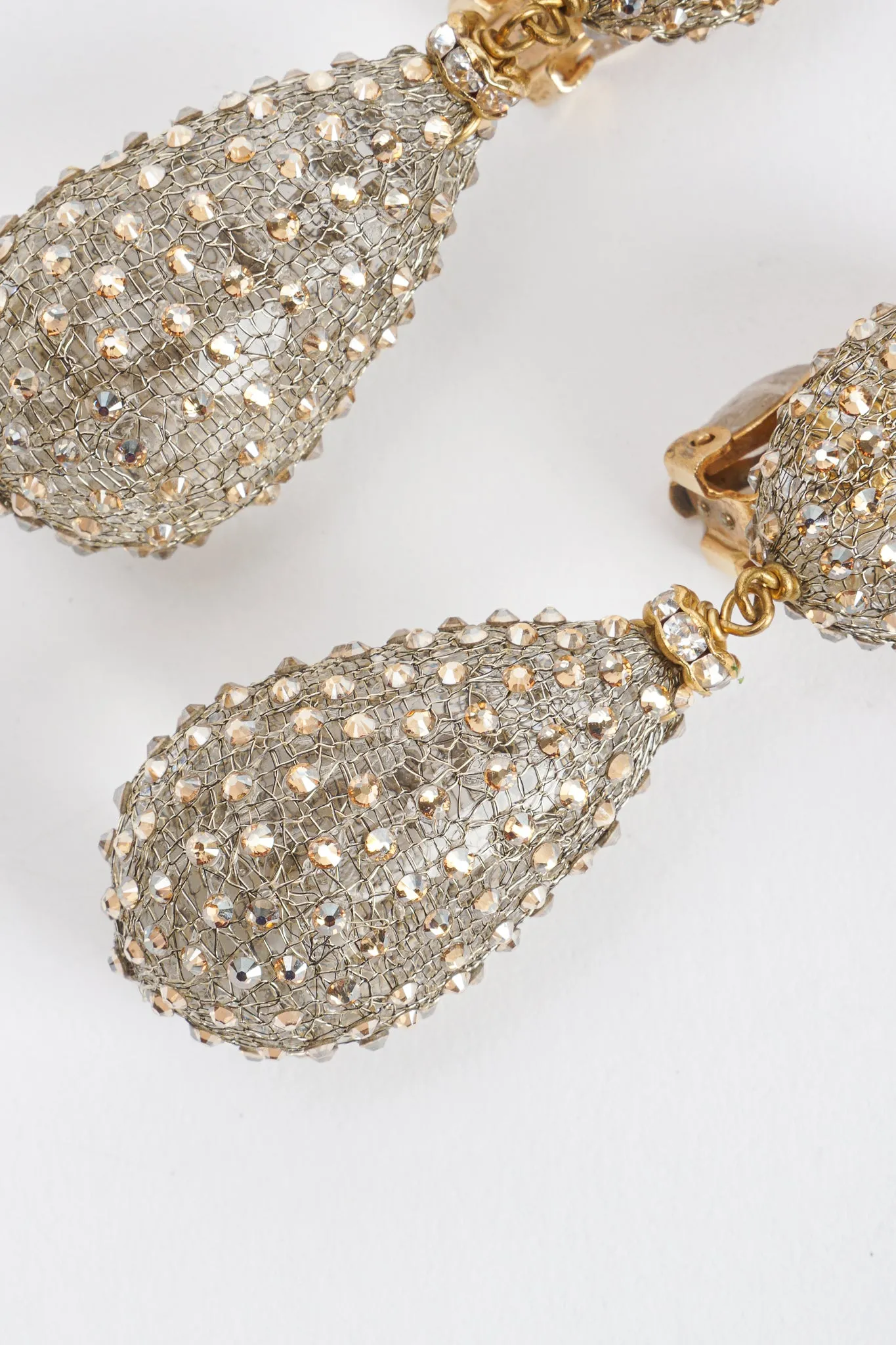 Crystal Smoke Drop Earrings