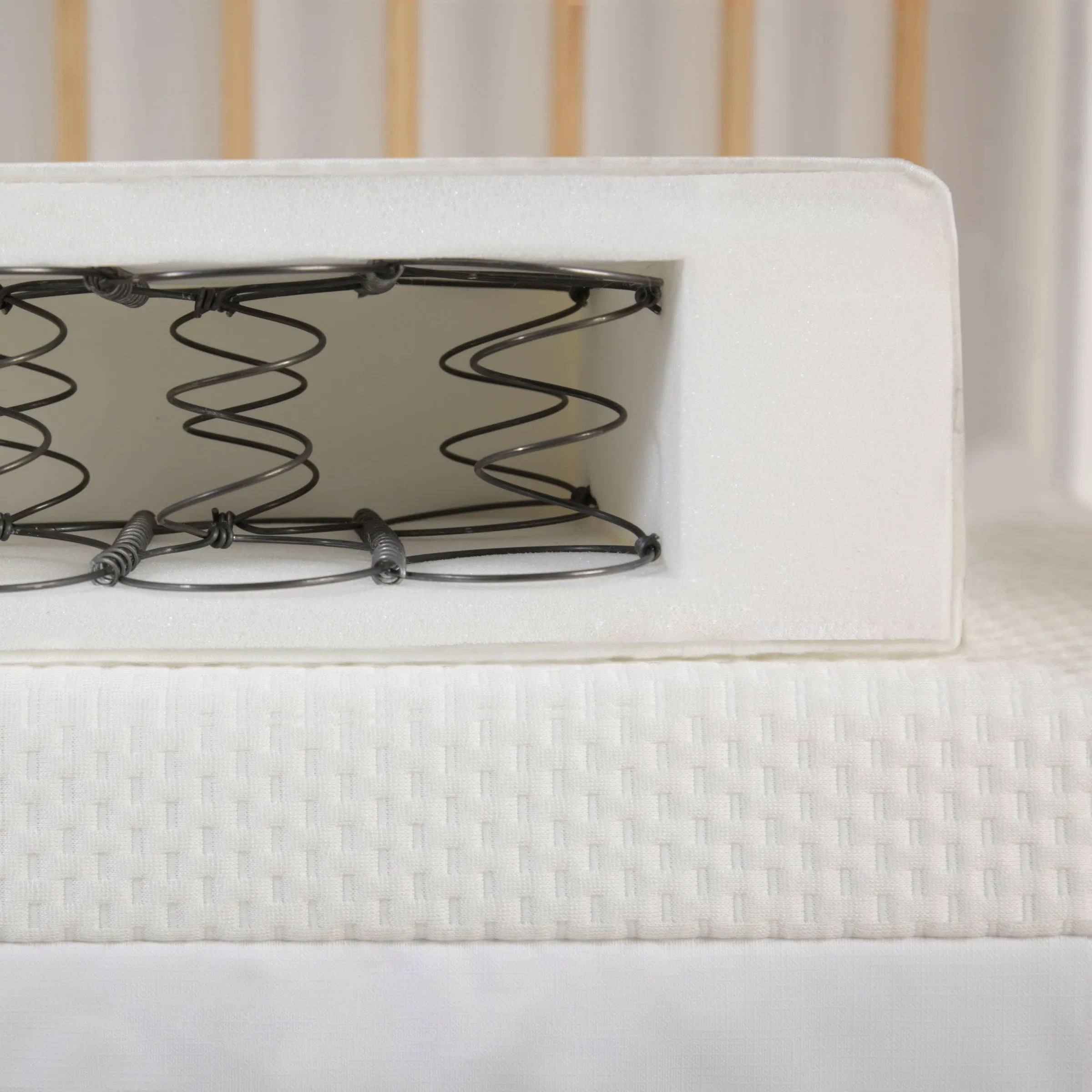 CuddleCo Harmony Hypo-Allergenic Bamboo Sprung Cot Bed Mattress 140 x 70cm