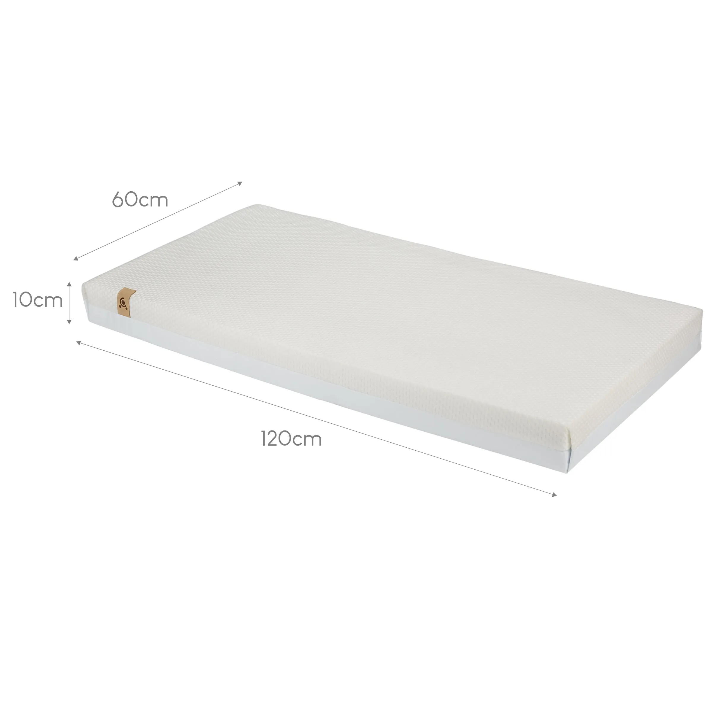 CuddleCo Signature Hypo-Allergenic Bamboo Pocket Sprung Cot Mattress 120 x 60cm