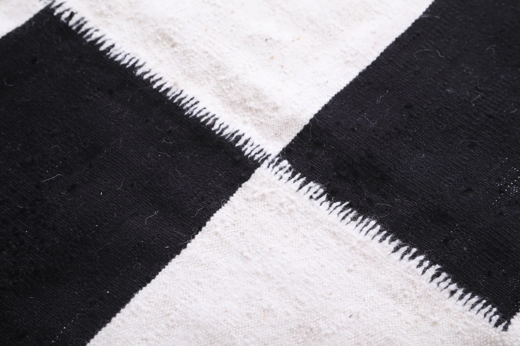 Custom Flat woven rug - Checkered moroccan rug - Wool rug