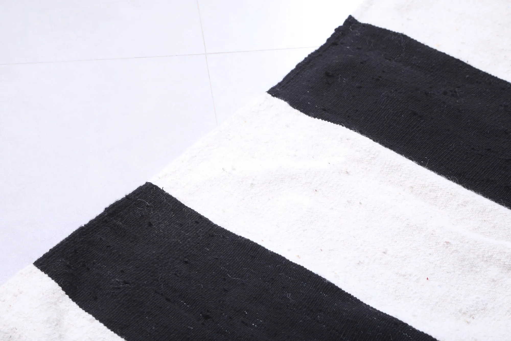 Custom Flat woven rug - Checkered moroccan rug - Wool rug