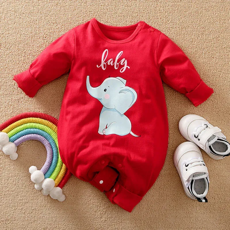 Cute Cartoon Elephant Comfortable And Soft Onesie