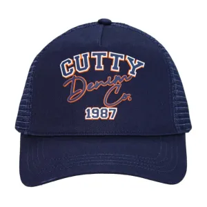 Cutty Men Tulsa Fashion Trucker Peak Cap - Navy