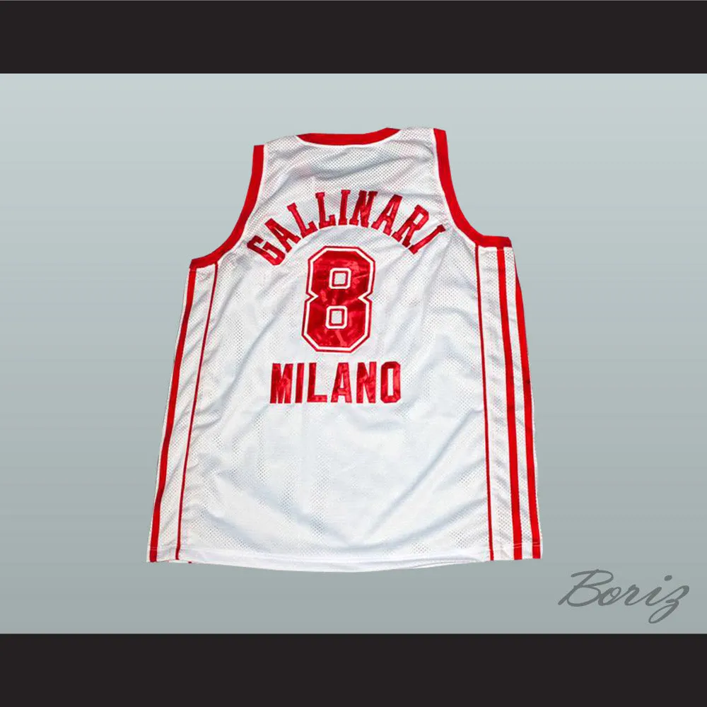 Danilo Gallinari 8 Milano Basketball Jersey