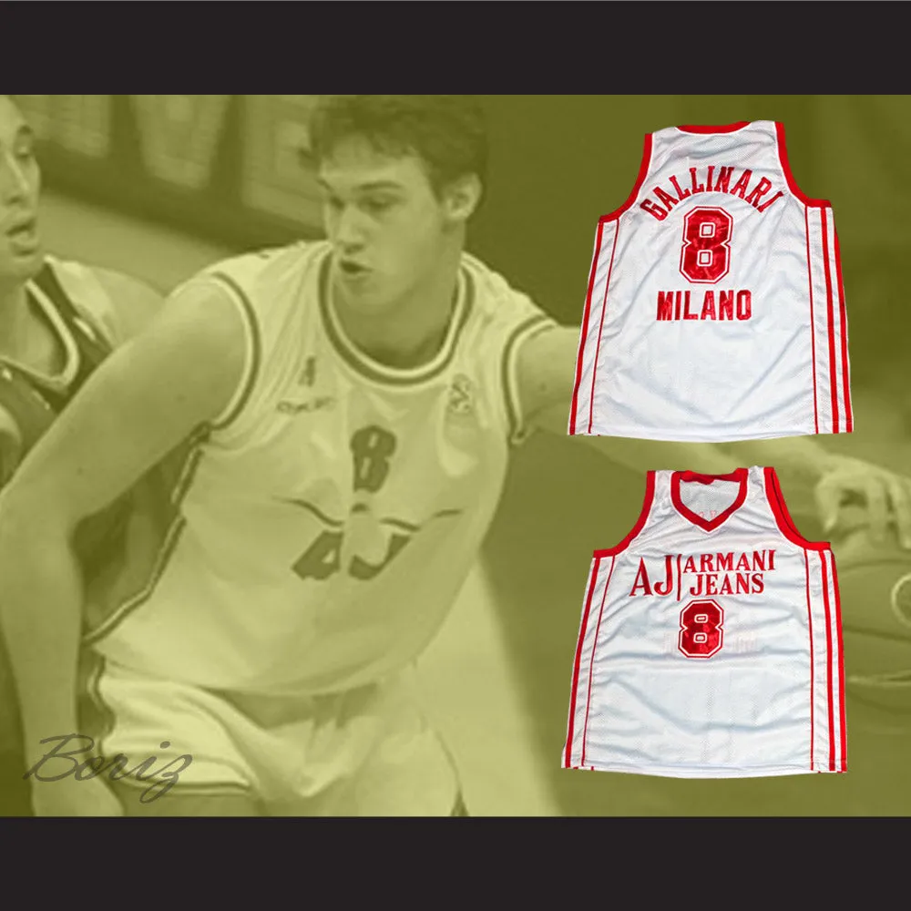 Danilo Gallinari 8 Milano Basketball Jersey