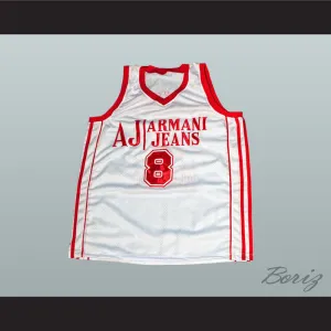 Danilo Gallinari 8 Milano Basketball Jersey