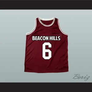 Danny Mahealani 6 Beacon Hills Basketball Jersey Teen Wolf