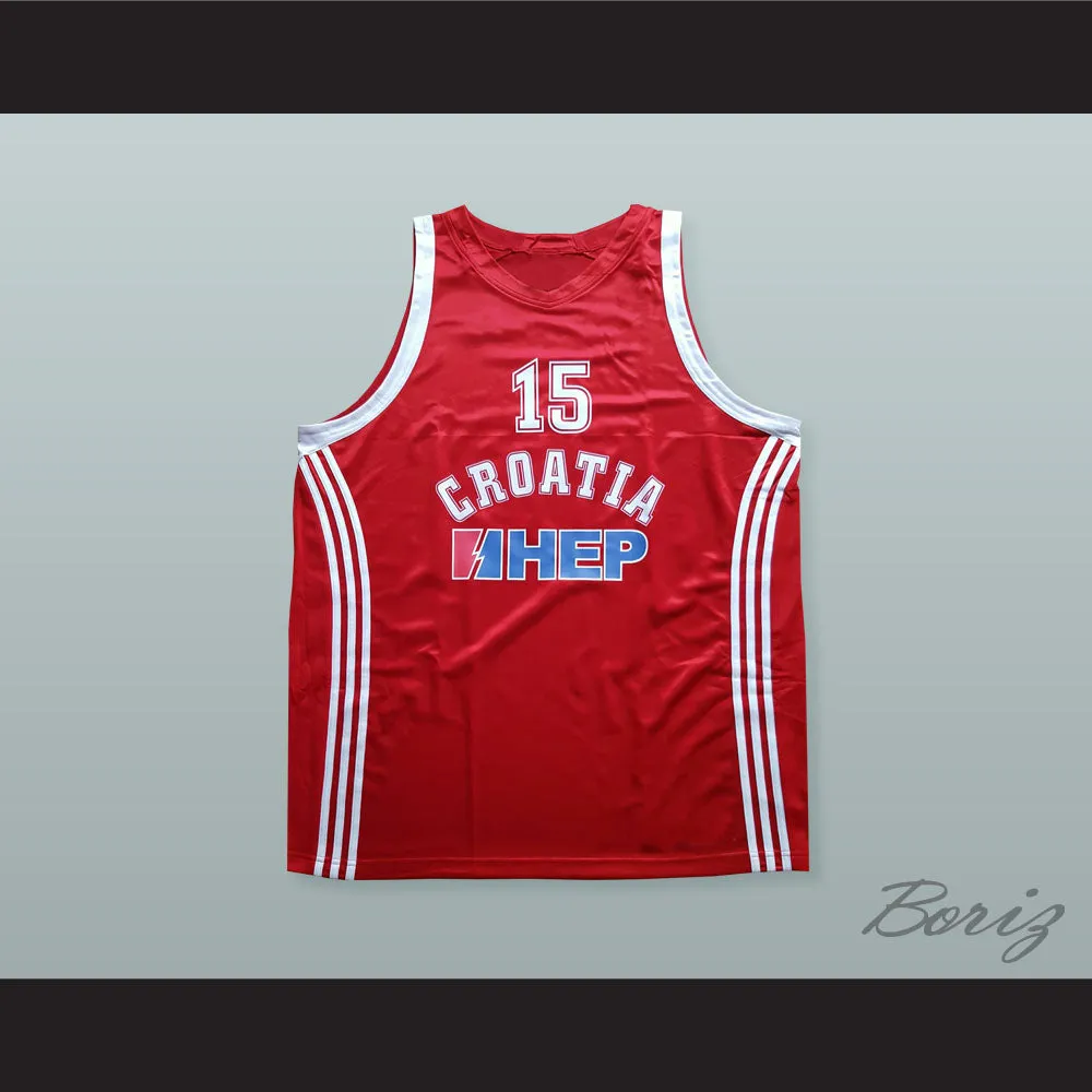 Dario Saric 15 Croatia Basketball Jersey