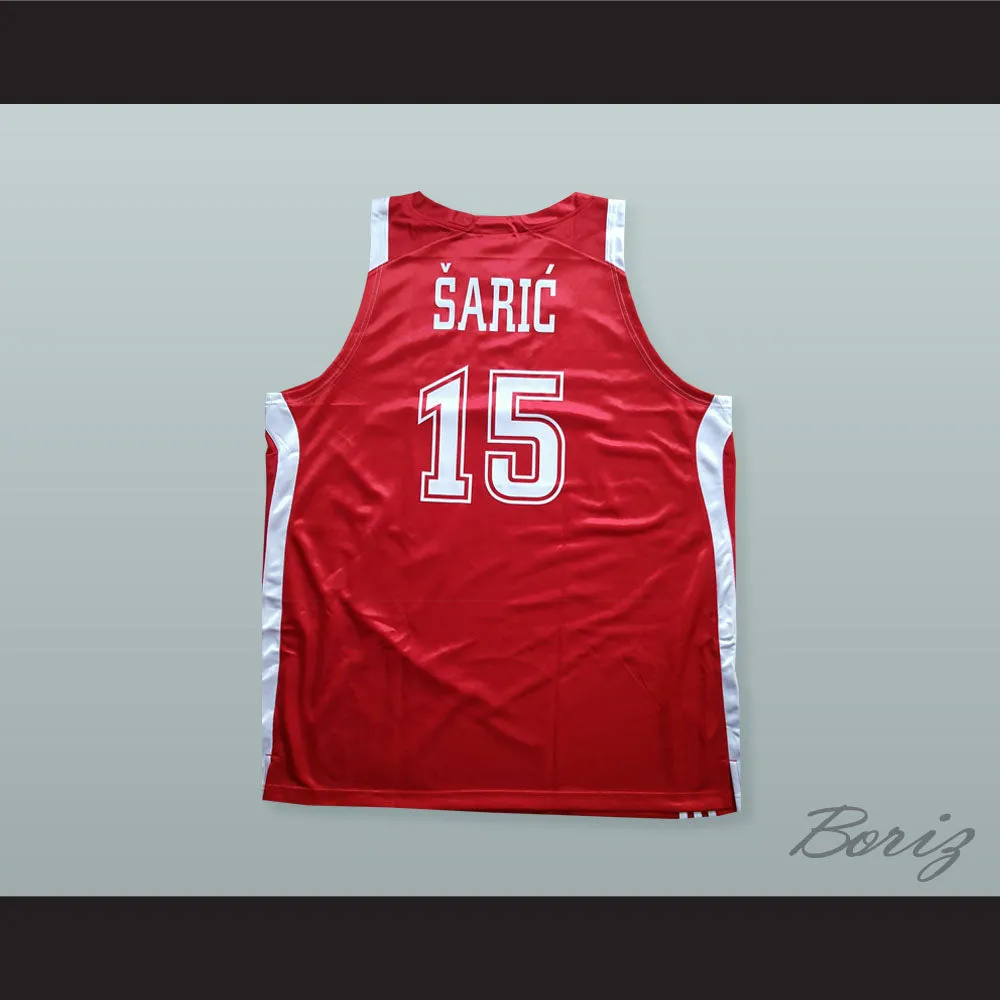 Dario Saric 15 Croatia Basketball Jersey