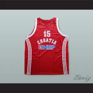 Dario Saric 15 Croatia Basketball Jersey