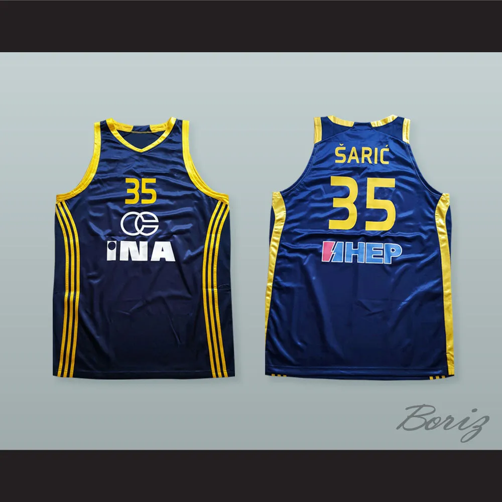 Dario Saric 35 KK Zagreb Basketball Jersey