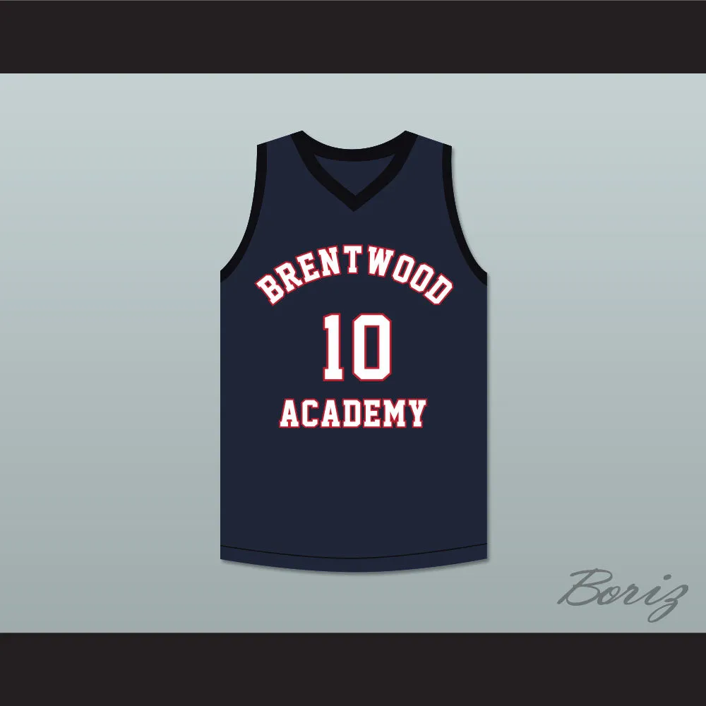 Darius Garland 10 Brentwood Academy Eagles Navy Blue Basketball Jersey 2