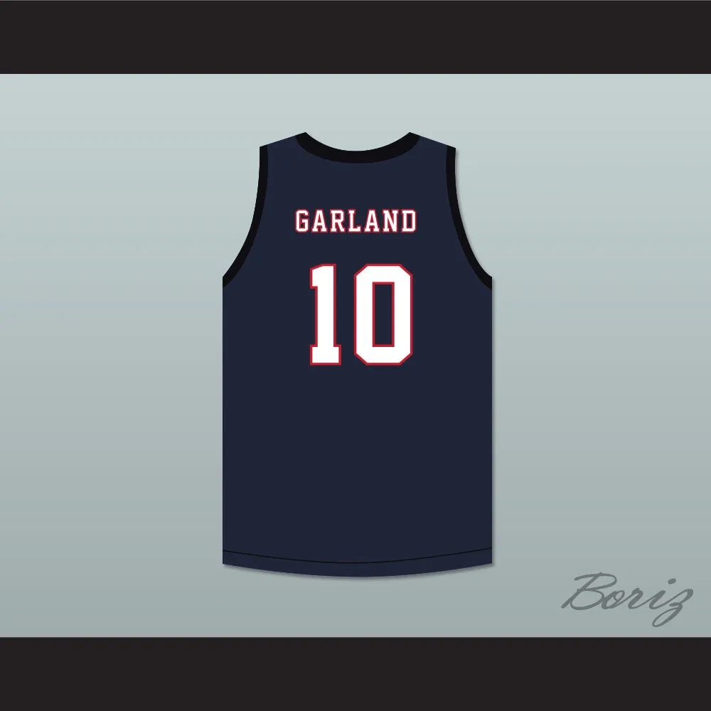 Darius Garland 10 Brentwood Academy Eagles Navy Blue Basketball Jersey 2