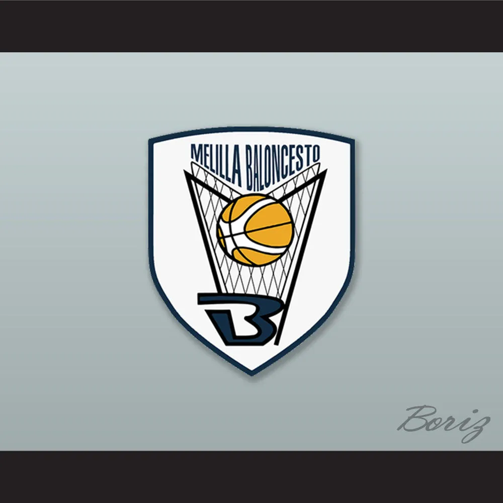 Darko Balaban 12 Club Melilla Baloncesto Navy Blue Basketball Jersey