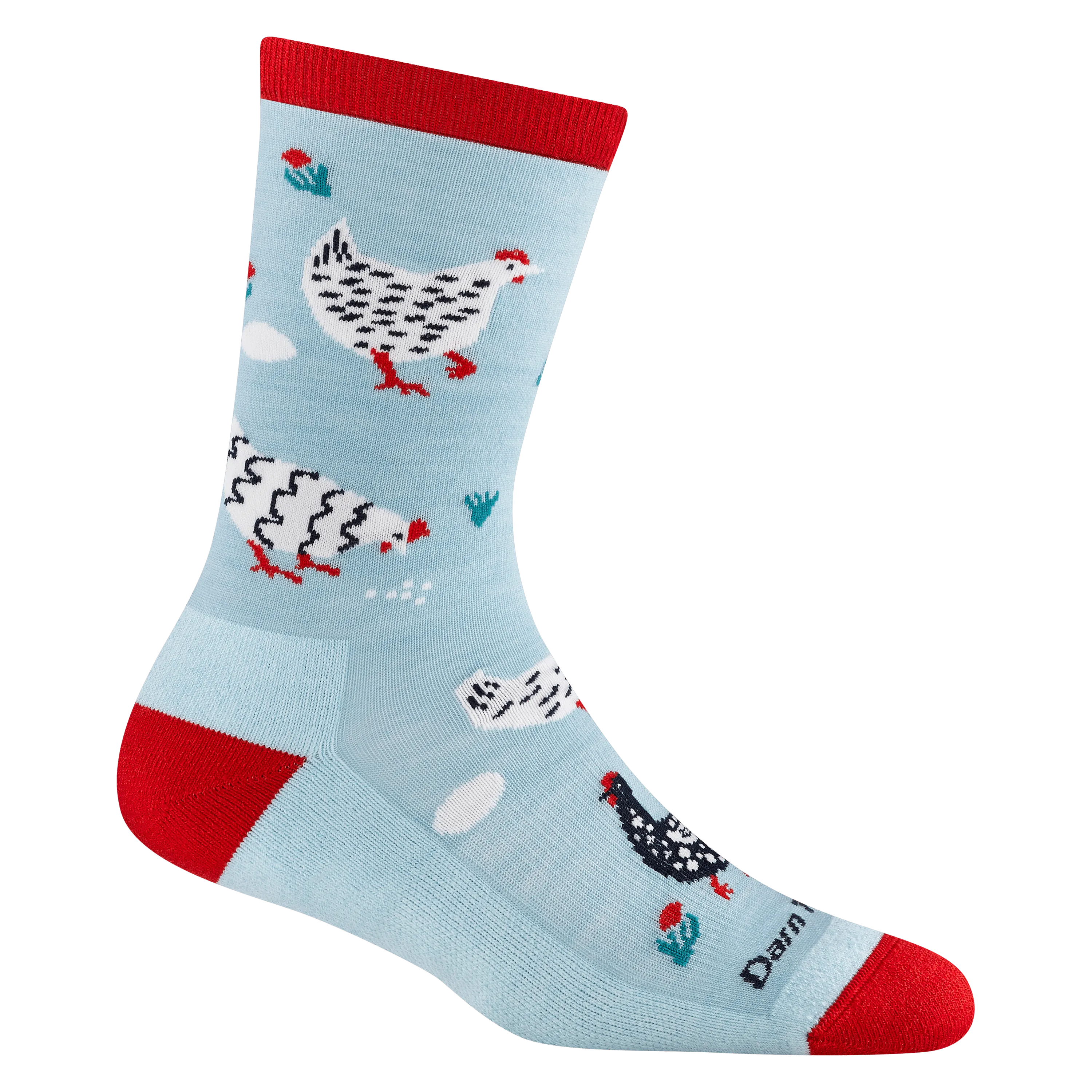 Darn Tough Womens Mother Clucker Crew Lightweight Lifestyle Socks