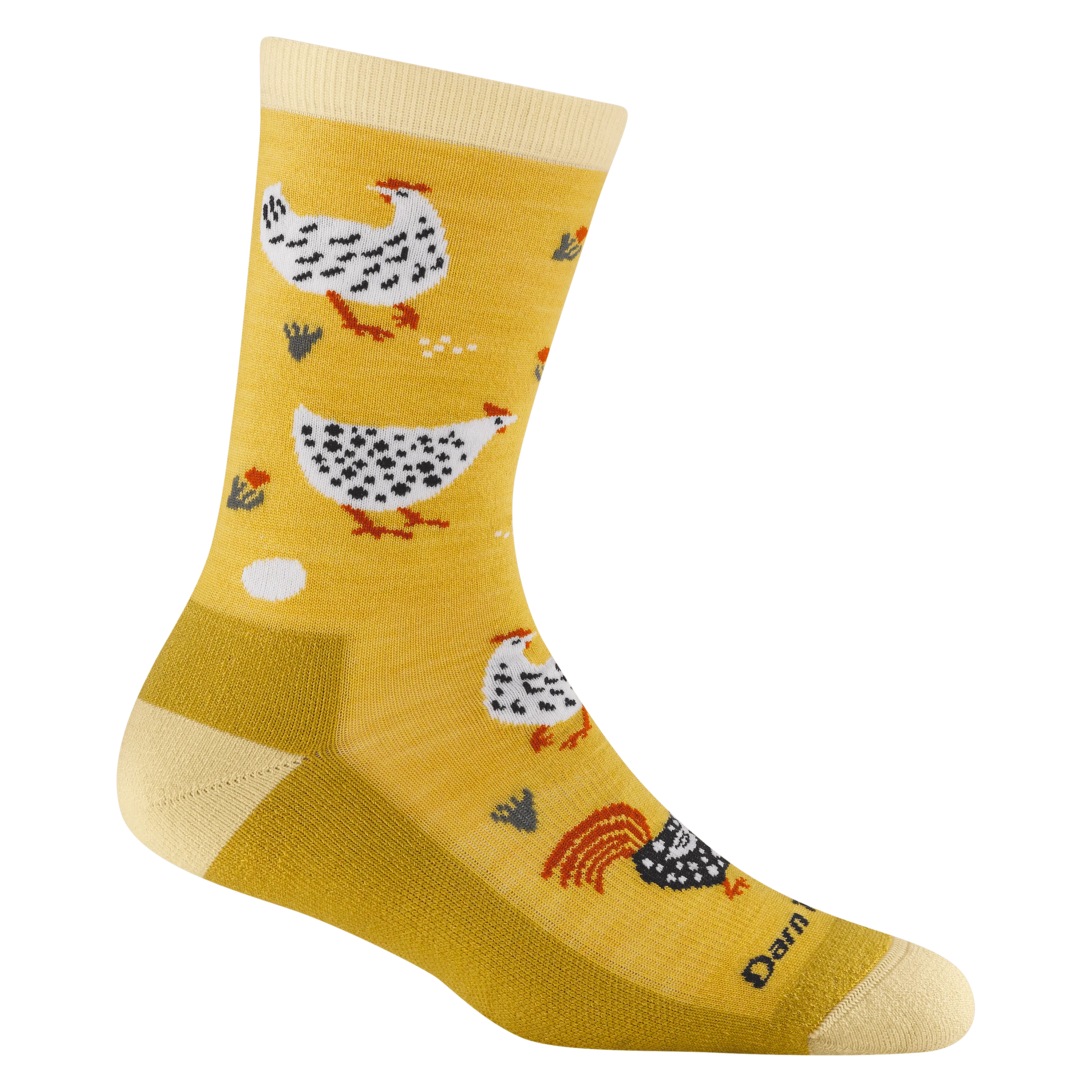 Darn Tough Womens Mother Clucker Crew Lightweight Lifestyle Socks