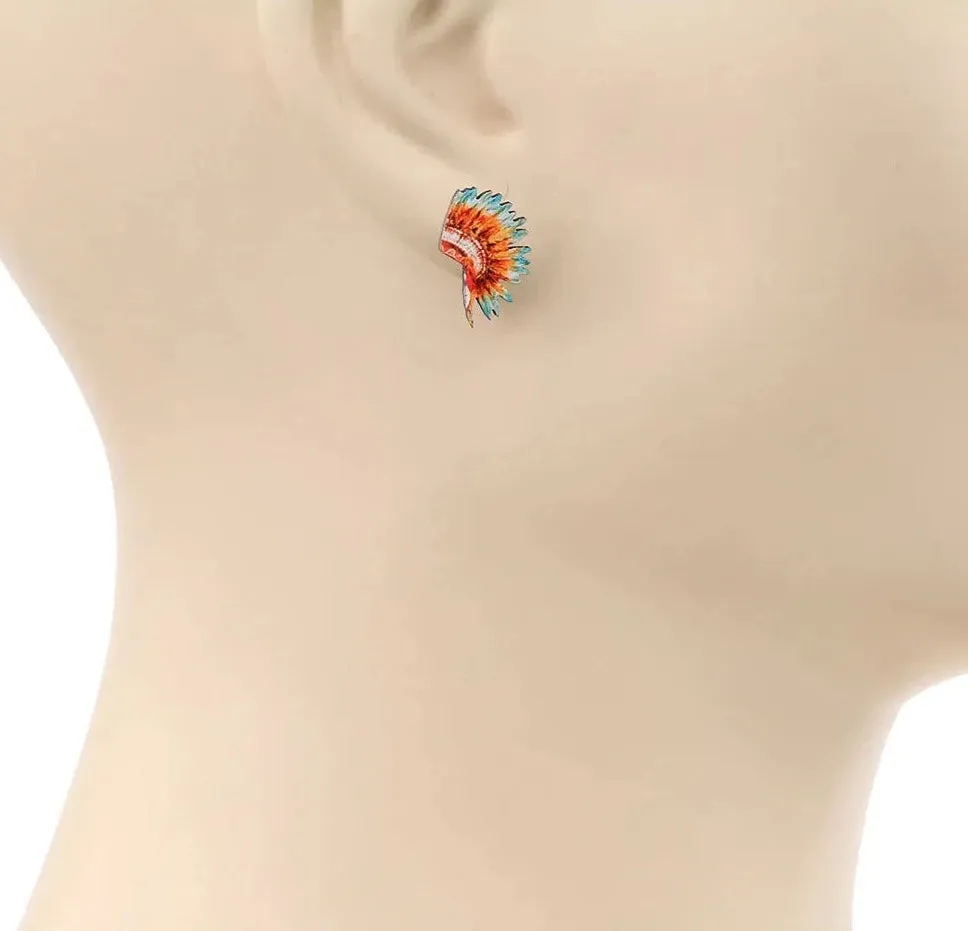 Dawson Wooden Western Stud Earrings Set